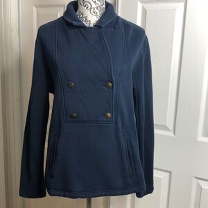 Tommy Hilfiger 2 Button Pullover Pockets Long Sleeve L